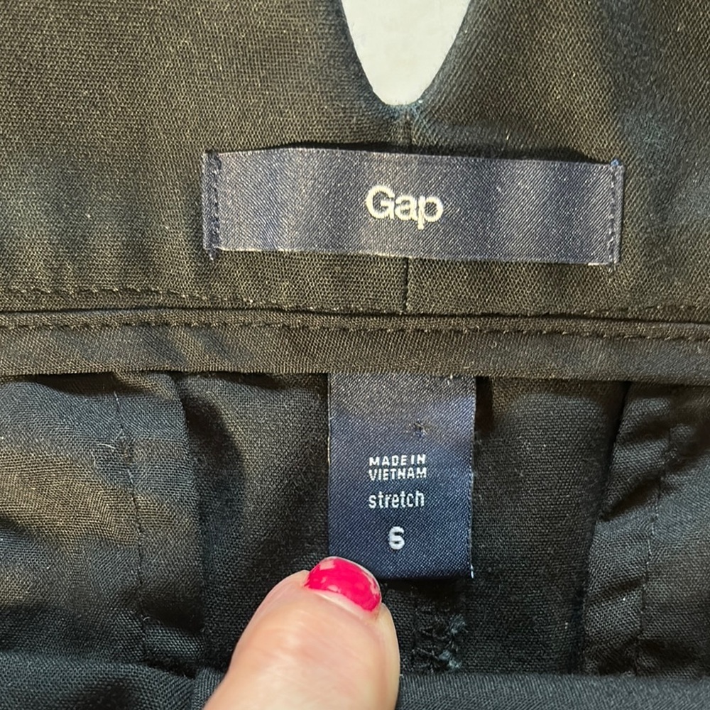 GAP Black Pencil Mini Skirt Work Essential - Picture 2 of 13